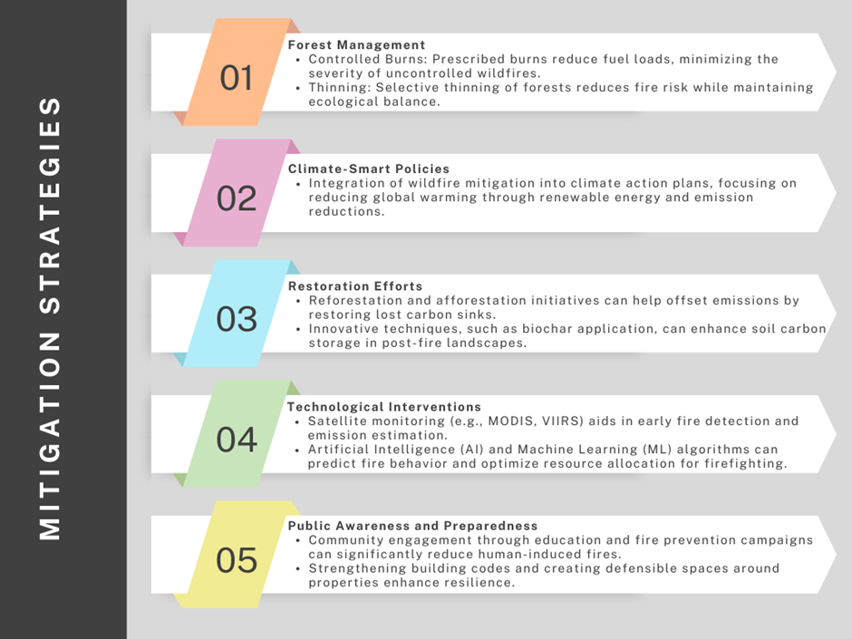 Mitigation strategies of wildfires