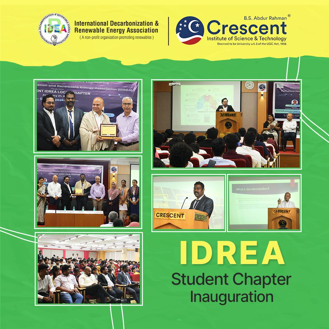 IDREA Student Chapter Launched at B.S. Abdur Rahman University! ( 21 Feb, 2025)