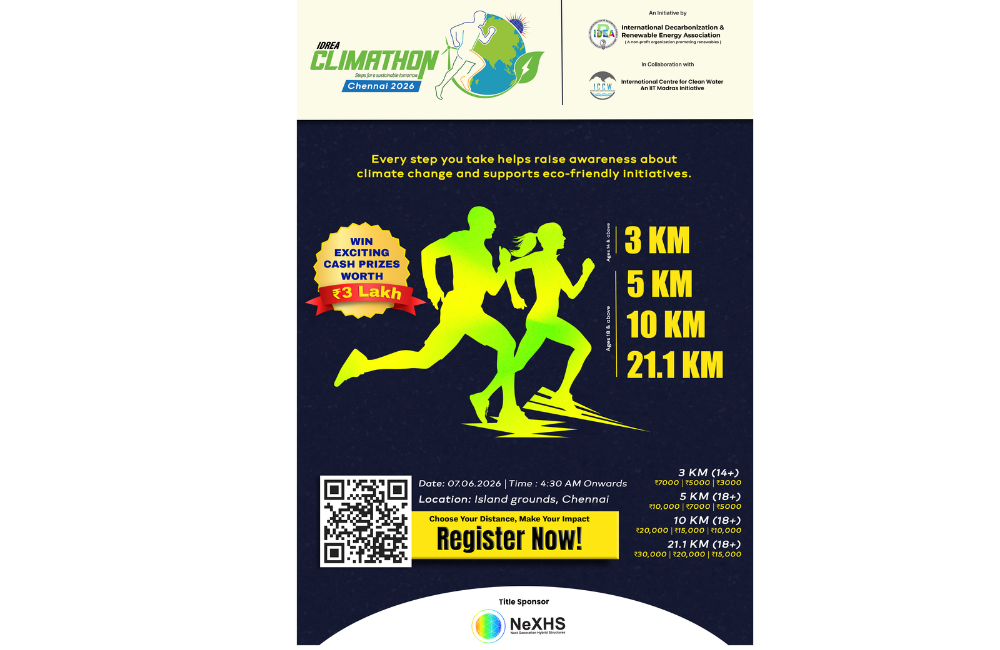 𝐈𝐃𝐑𝐄𝐀 𝐂𝐥𝐢𝐦𝐚𝐭𝐡𝐨𝐧 𝐂𝐡𝐞𝐧𝐧𝐚𝐢 𝟐𝟎𝟐𝟔 – 𝐒𝐭𝐞𝐩𝐬 𝐟𝐨𝐫 𝐚 𝐒𝐮𝐬𝐭𝐚𝐢𝐧𝐚𝐛𝐥𝐞 𝐓𝐨𝐦𝐨𝐫𝐫𝐨𝐰 | 𝐉𝐮𝐧𝐞 𝟕, 𝐈𝐬𝐥𝐚𝐧𝐝 𝐆𝐫𝐨𝐮𝐧𝐝𝐬, 𝐂𝐡𝐞𝐧𝐧𝐚𝐢